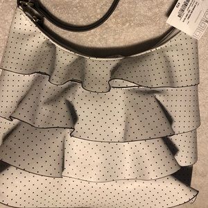 Liz Claiborne Ashelee Hobo 
White Polka Dot Ruffle